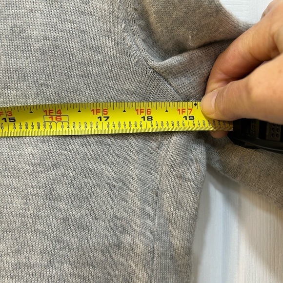 Marine Layer Gray Ribbed Cuff Cardigan Cashmere Wool Infused Lightweight Sz S - Picture 4 of 7